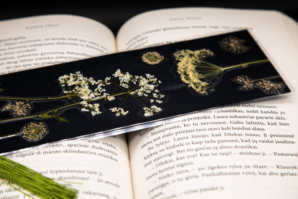 Pressed Oueen Anne's Lace Bookmark